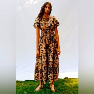 NWOT worn once coral and navy Somerset dress.